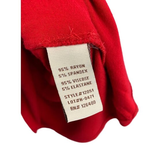 Anthony Originals Red Sleeveless Tank Top XS Rayon/Spandex - Picture 3 of 4